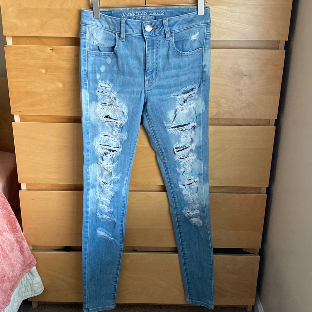 AE sz4 regular hi-rise jeggings